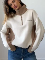 Oversized Adjustable Fleece Pullover