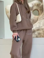 Unisex Fleece Jogger Chocolate Brown