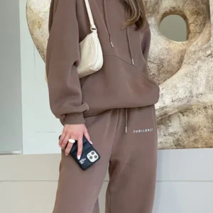 Unisex Fleece Jogger Chocolate Brown