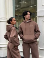 Unisex Fleece Jogger Chocolate Brown